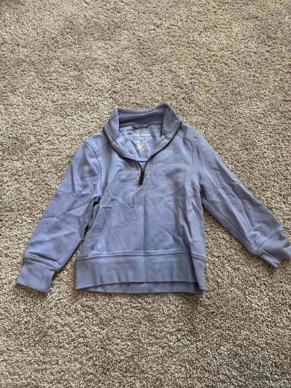Tommy Bahama Lavender Quarter-Zip Turtleneck Sweater